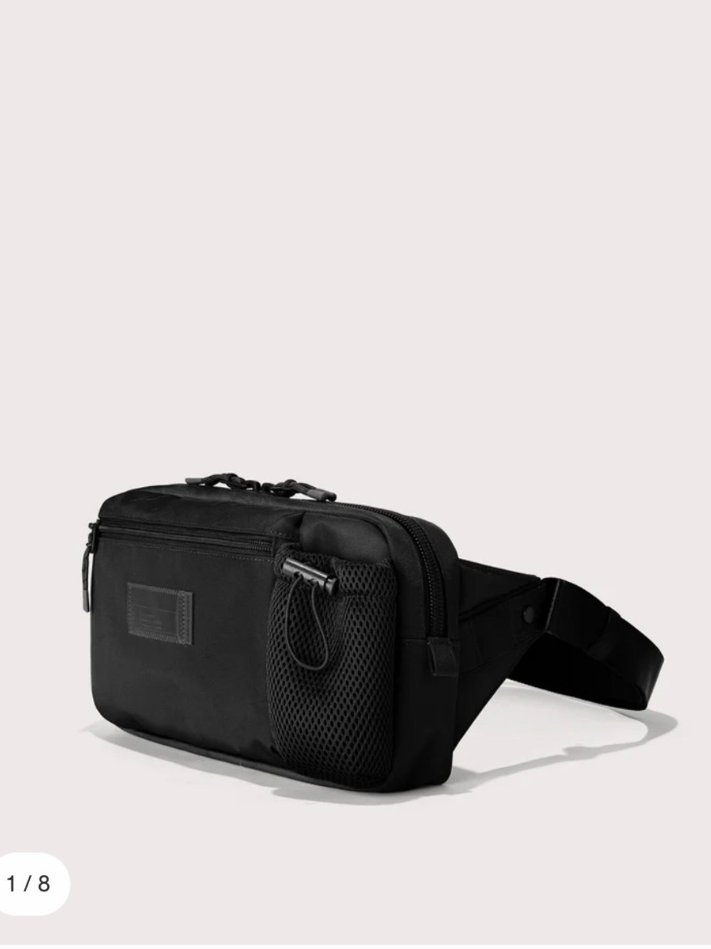 Dagne Dover Black Crossbody Waist Bag